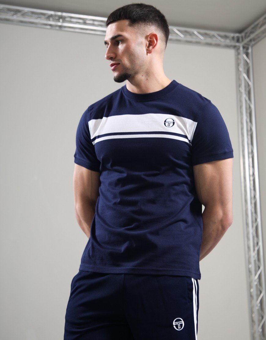 Sergio Tacchini Master T-Shirt Navy/White
