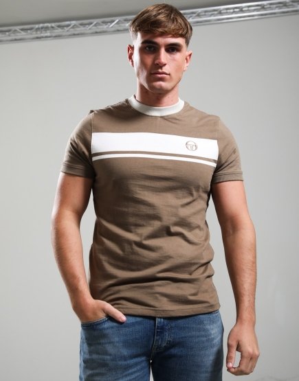 Sergio Tacchini Master T-Shirt Shitake/Gardenia