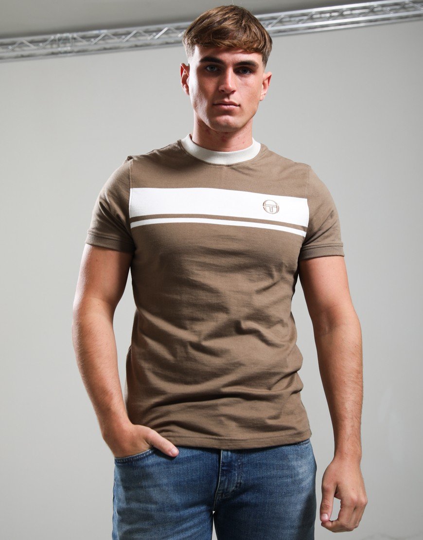 Sergio Tacchini Master T-Shirt Shitake/Gardenia