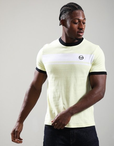 Sergio Tacchini Master T-Shirt Wax Yellow/White/Black