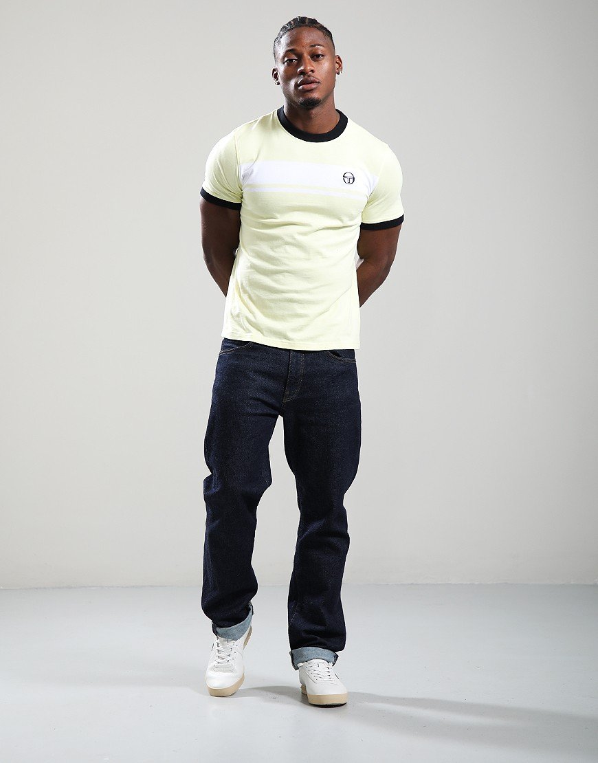 Sergio Tacchini Master T-Shirt Wax Yellow/White/Black