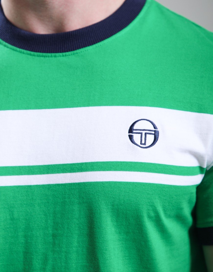 Sergio Tacchini Master T-Shirt Fern/White/Maritime