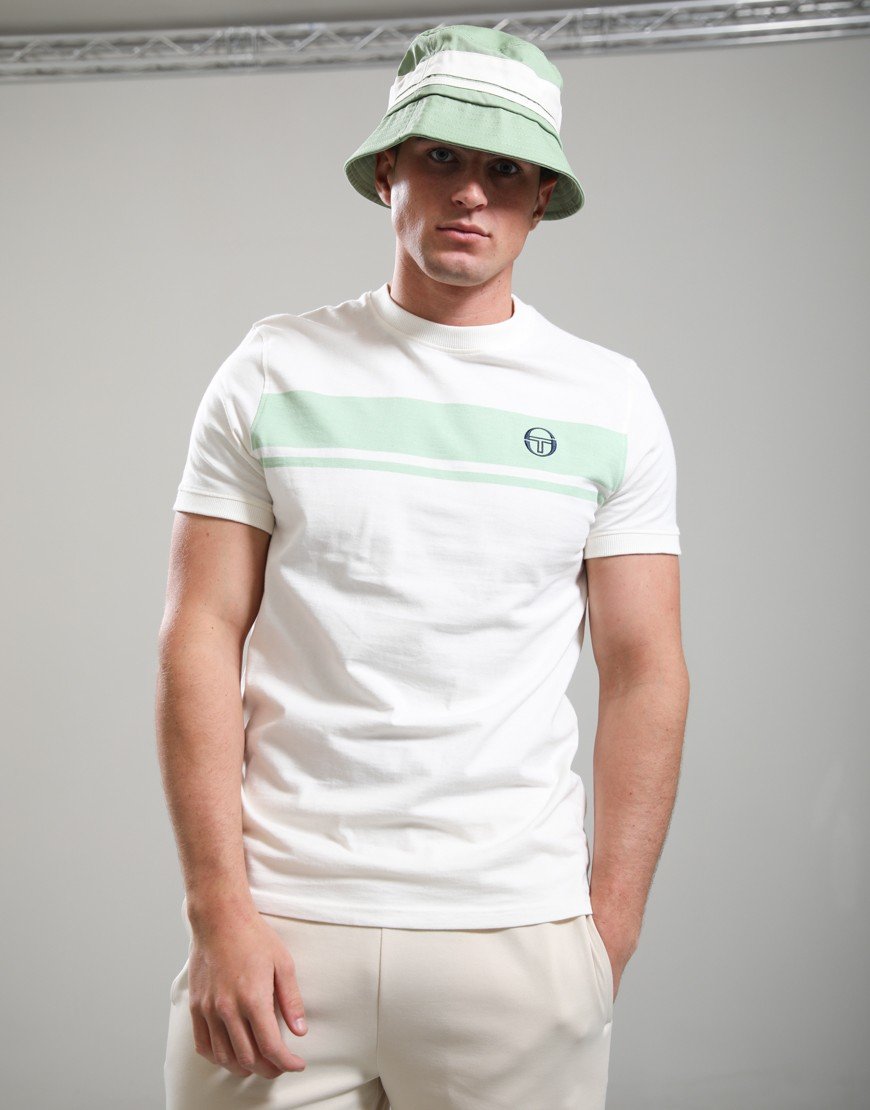 Sergio Tacchini Master T-Shirt Gardenia/Quiet Green