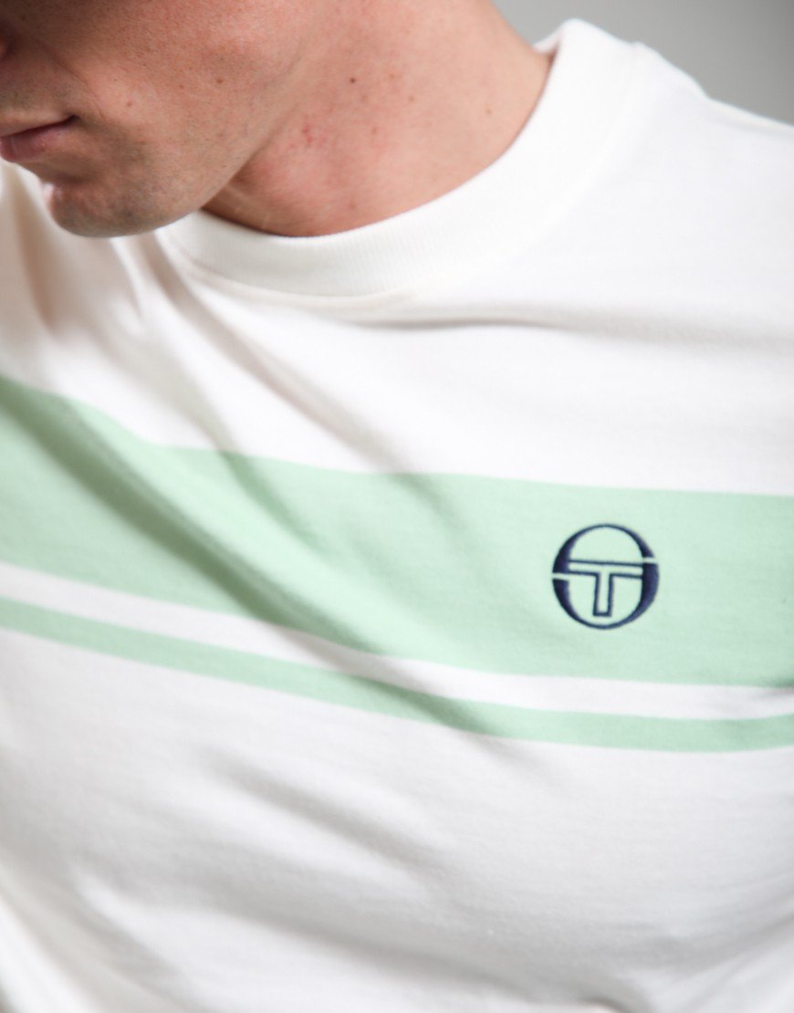 Sergio Tacchini Master T-Shirt Gardenia/Quiet Green