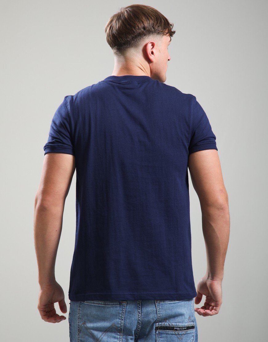 Sergio Tacchini Master T-Shirt Maritime Blue/Celery Green
