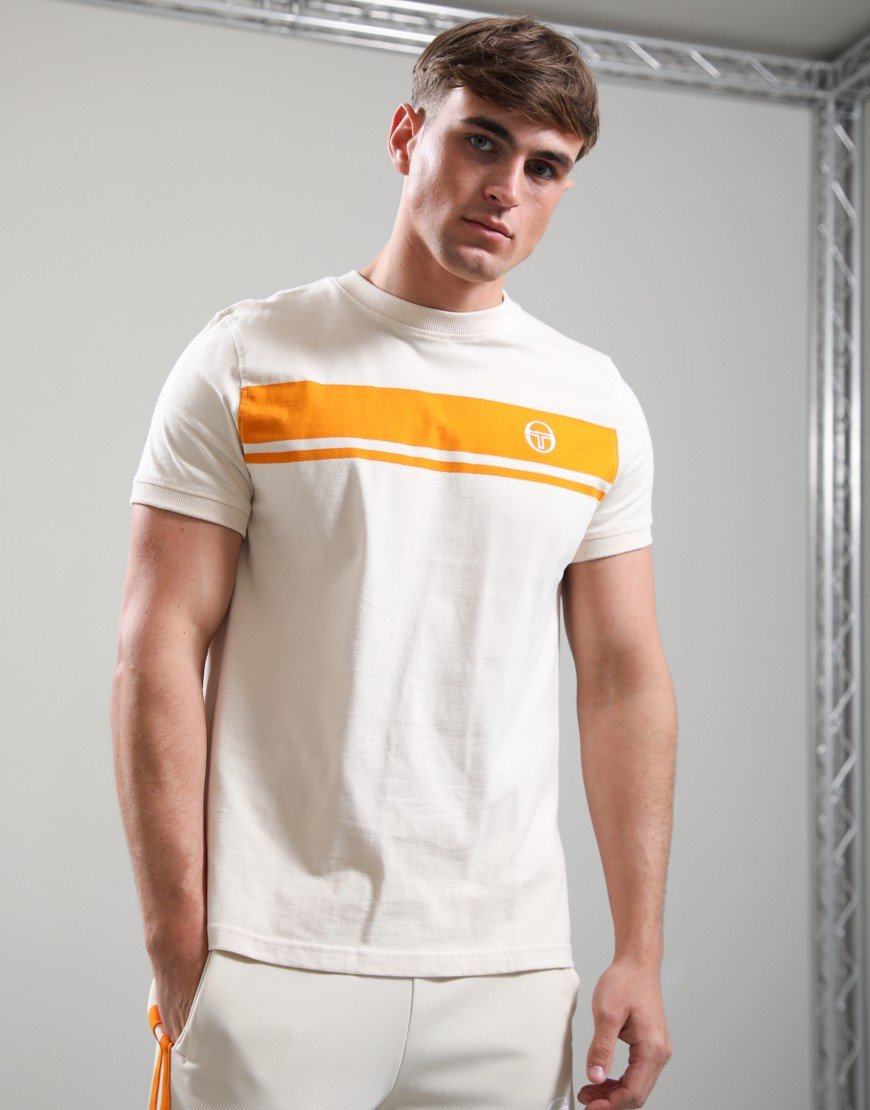 Sergio Tacchini Master T-Shirt Sandshell/Orange Pepper