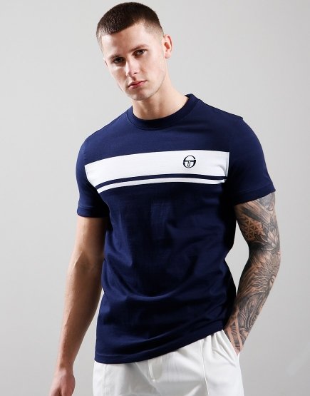 Sergio Tacchini Master T-Shirt Navy/White