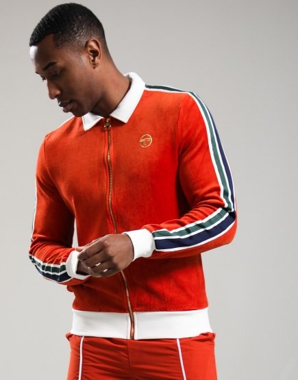 Sergio Tacchini Monte Track Jacket Rooibos Tea/Gardenia