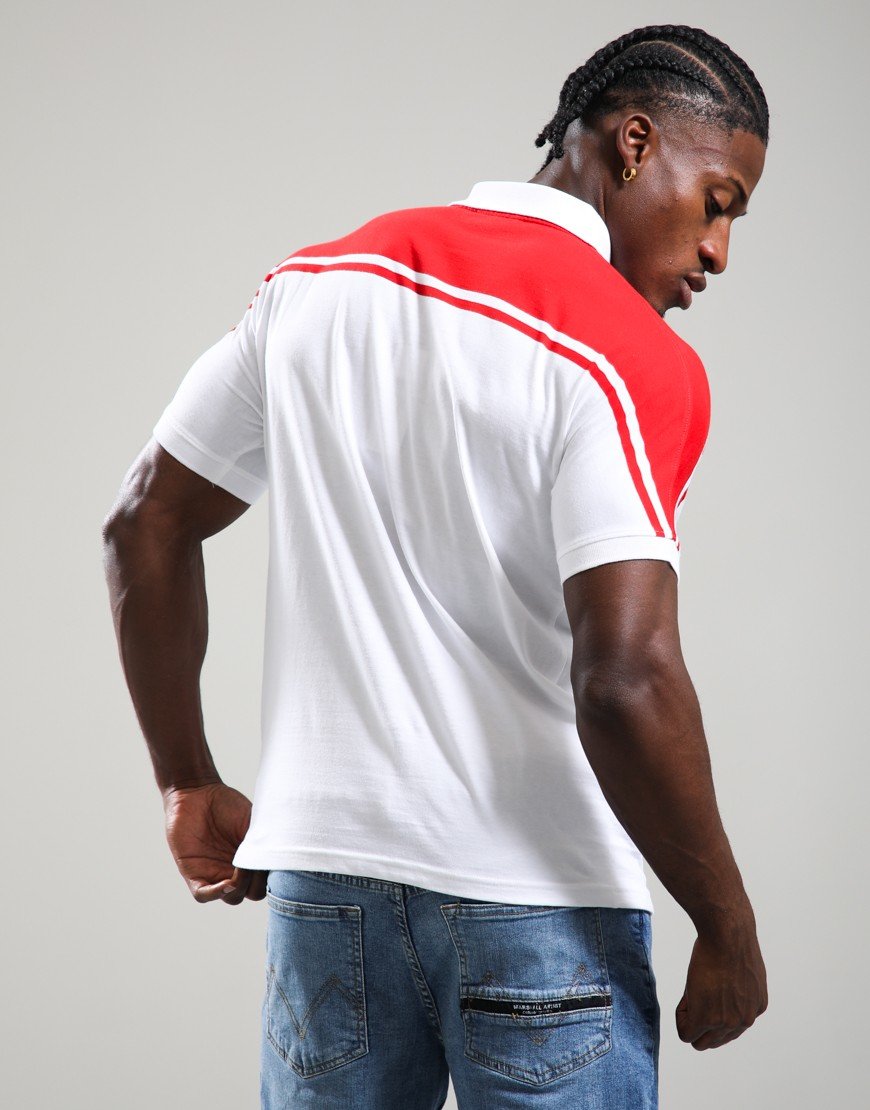Sergio Tacchini N-Y Line Polo Shirt White/Adrenaline Rush