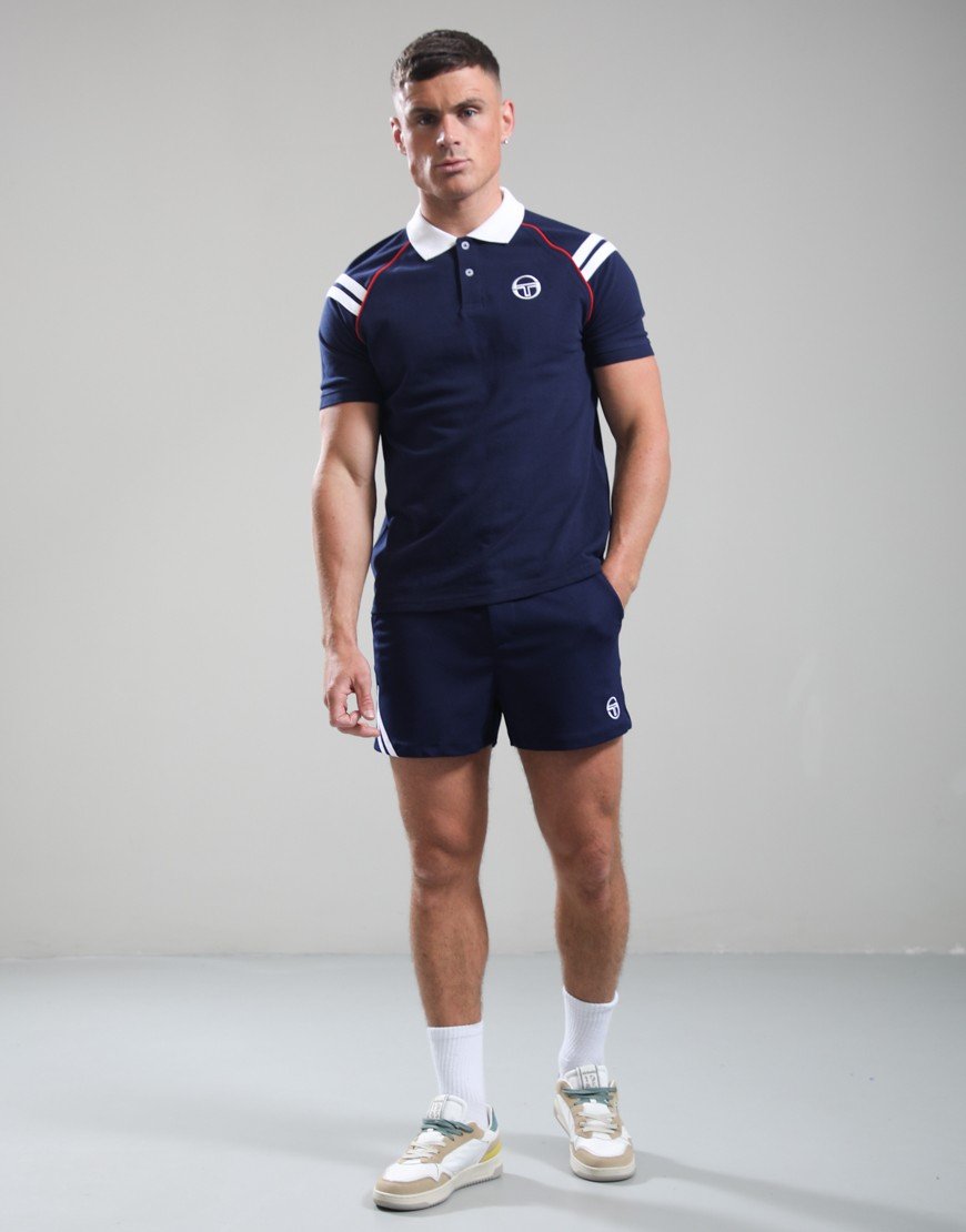 Sergio Tacchini New Cortona Polo Shirt Maritime Blue/White