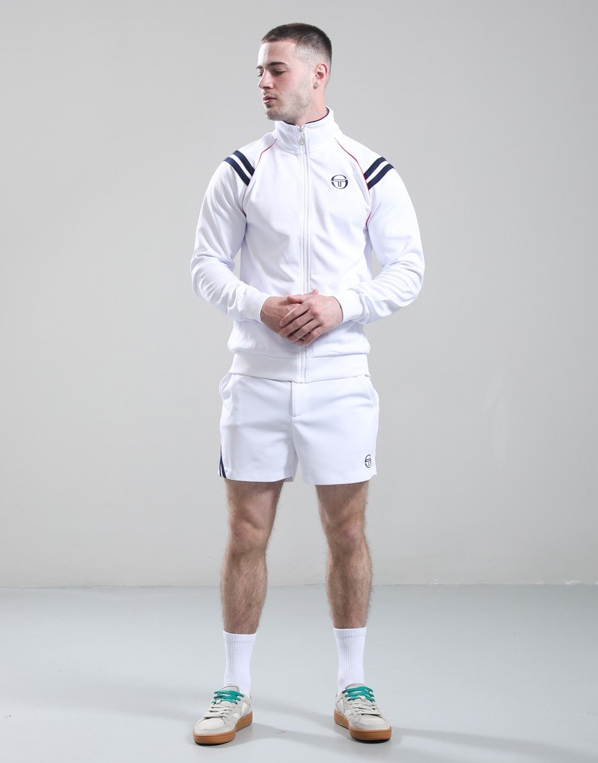 Sergio Tacchini New Cortona Track Top White/Maritime Blue