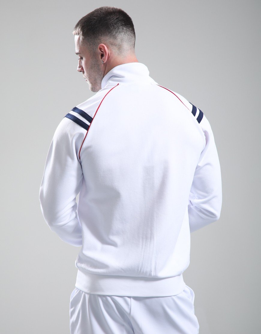 Sergio Tacchini New Cortona Track Top White/Maritime Blue