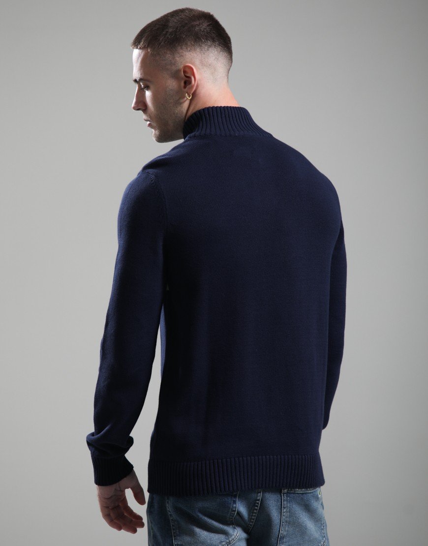 Sergio Tacchini New Dallas Half Zip Knit Maritime Blue/Peyote