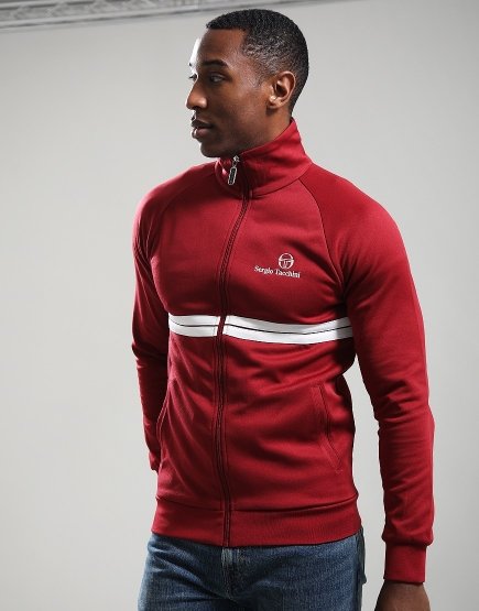 Sergio Tacchini New Dallas Track Top Rhubarb/Gardenia