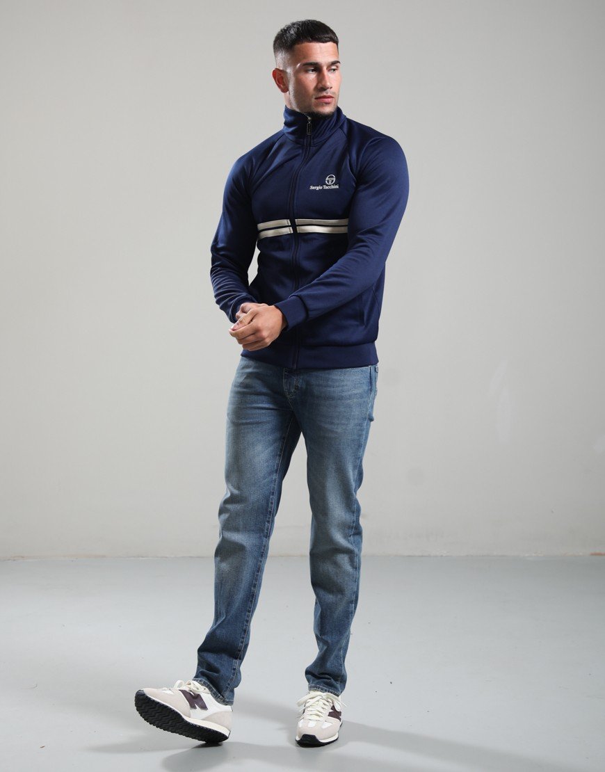 Sergio Tacchini New Dallas Track Top Maritime Blue/Peyote