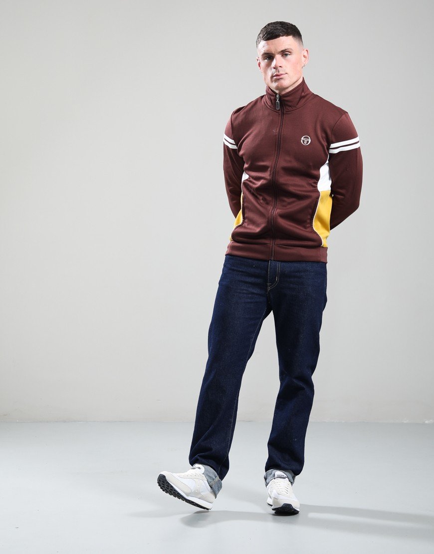Sergio Tacchini New Mambo Track Top Bitter Chocolate/Gardenia