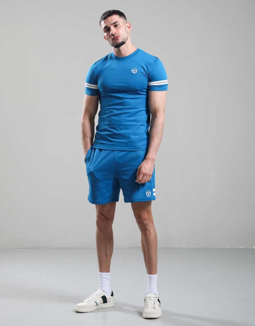Sergio Tacchini New Orion Shorts Mykonos Blue/Gardenia