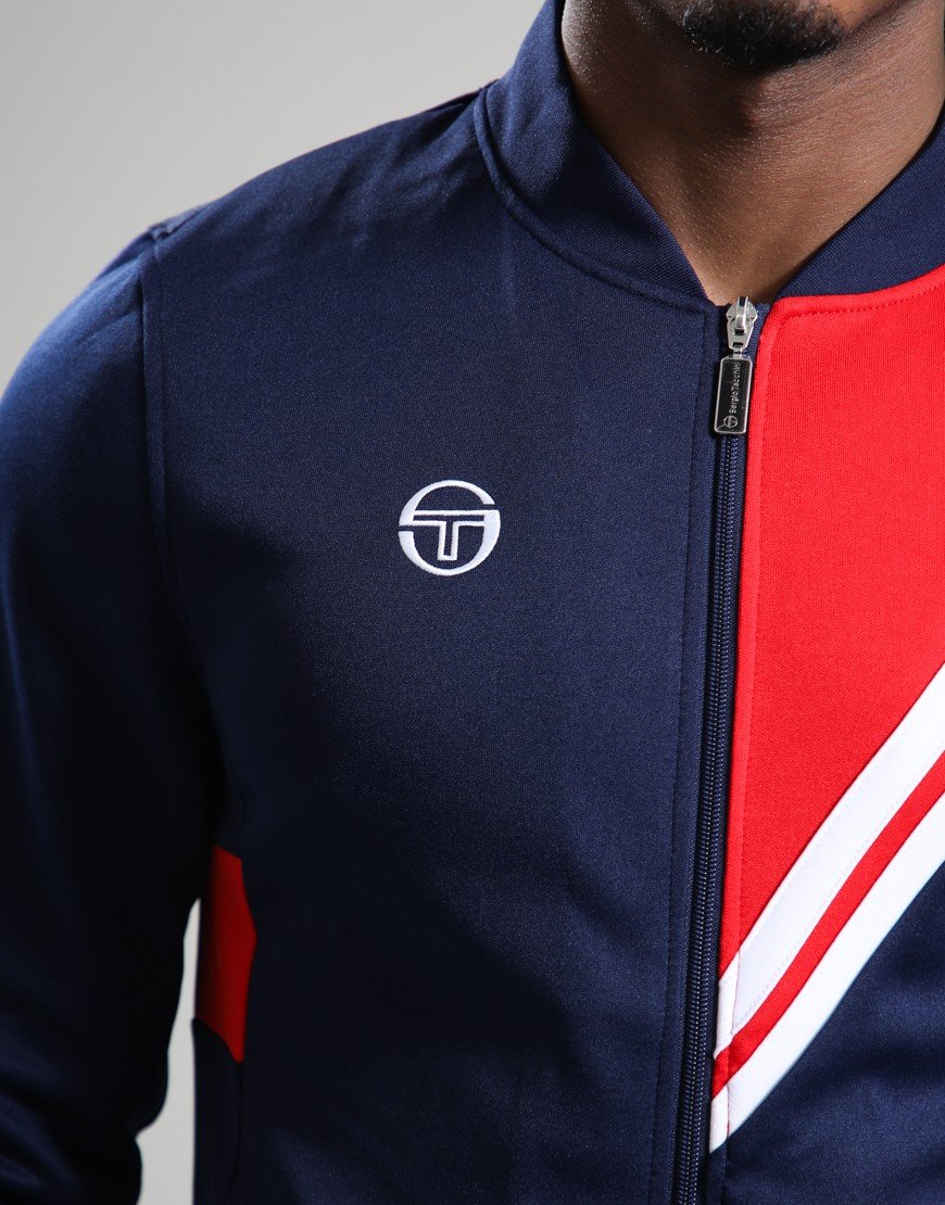 Sergio Tacchini New Reno Track Top Maritime Blue/Adrenaline Rush/White