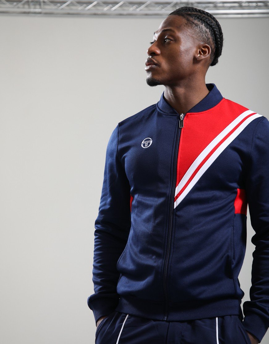 Sergio Tacchini New Reno Track Top Maritime Blue/Adrenaline Rush/White