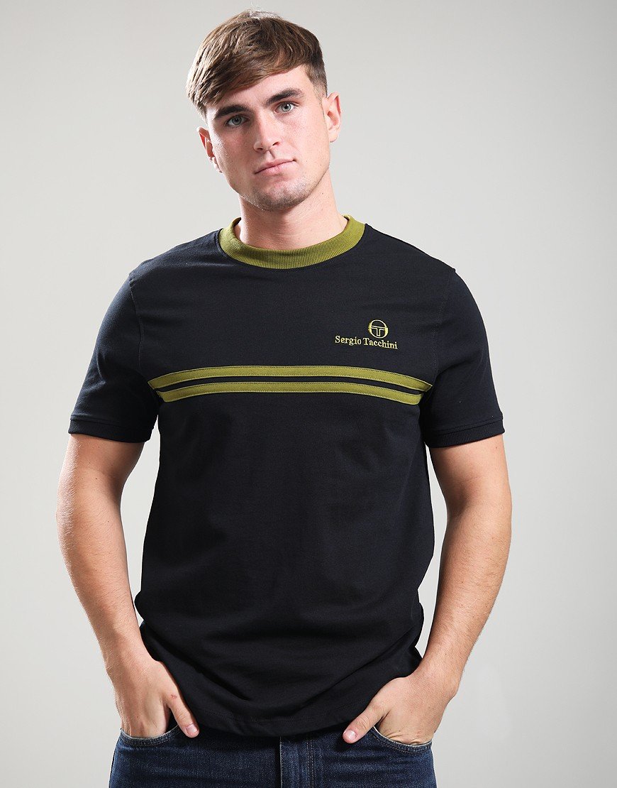 Sergio Tacchini New Supermac T-Shirt Black/Avocado