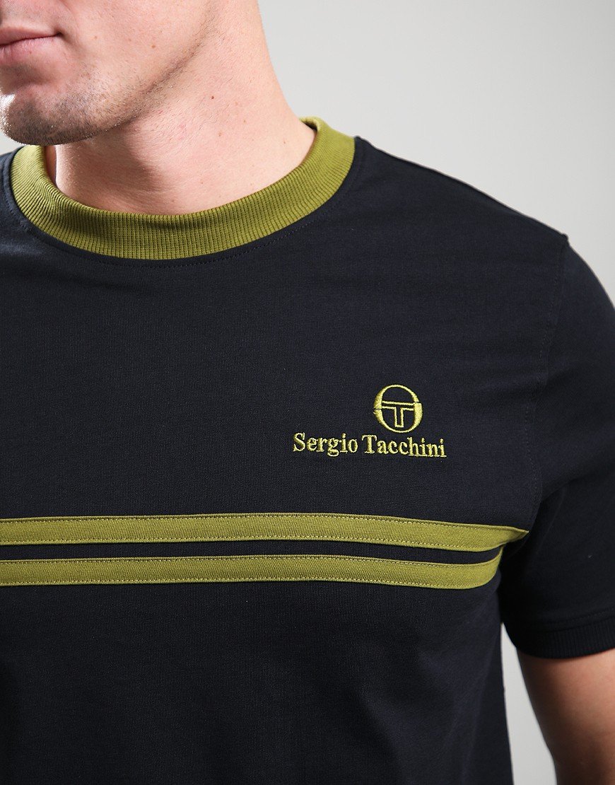 Sergio Tacchini New Supermac T-Shirt Black/Avocado