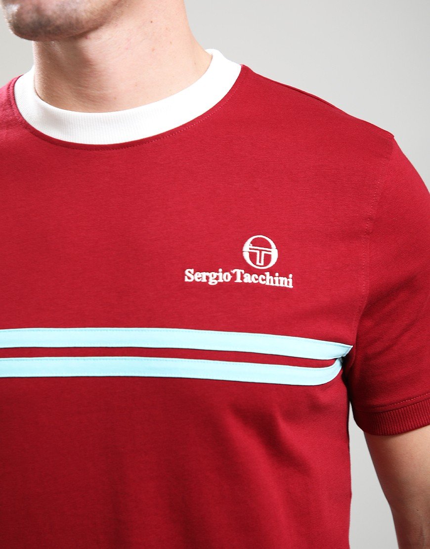 Sergio Tacchini New Supermac T-Shirt Rhubarb