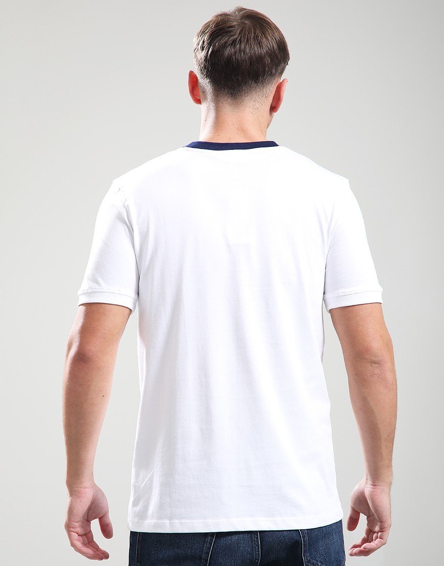 Sergio Tacchini New Supermac T-Shirt White/Blue/Adrenaline Rush
