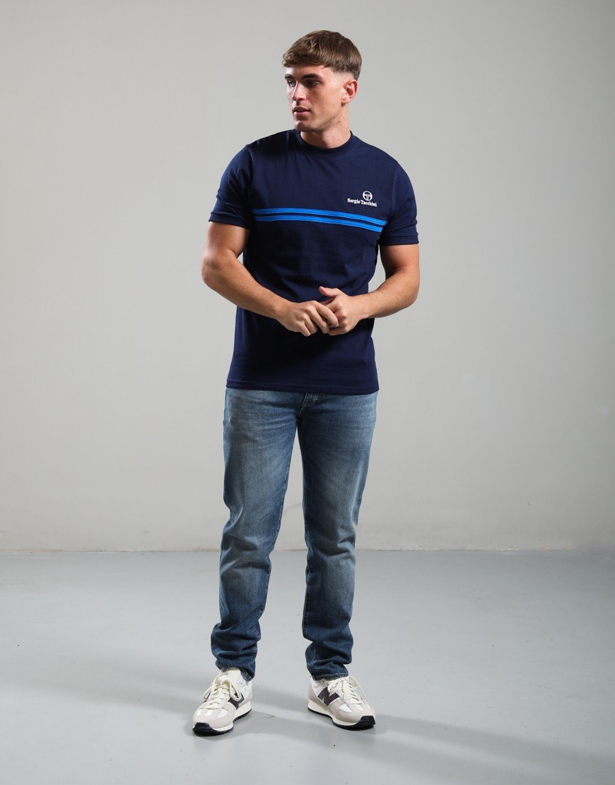 Sergio Tacchini New Supermac T-Shirt Maritime Blue/Princess Blue
