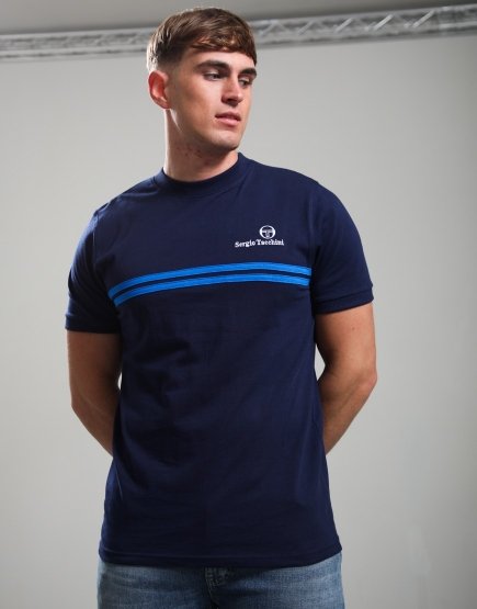 Sergio Tacchini New Supermac T-Shirt Maritime Blue/Princess Blue