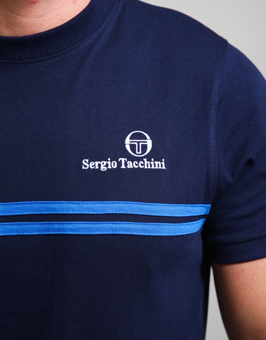 Sergio Tacchini New Supermac T-Shirt Maritime Blue/Princess Blue