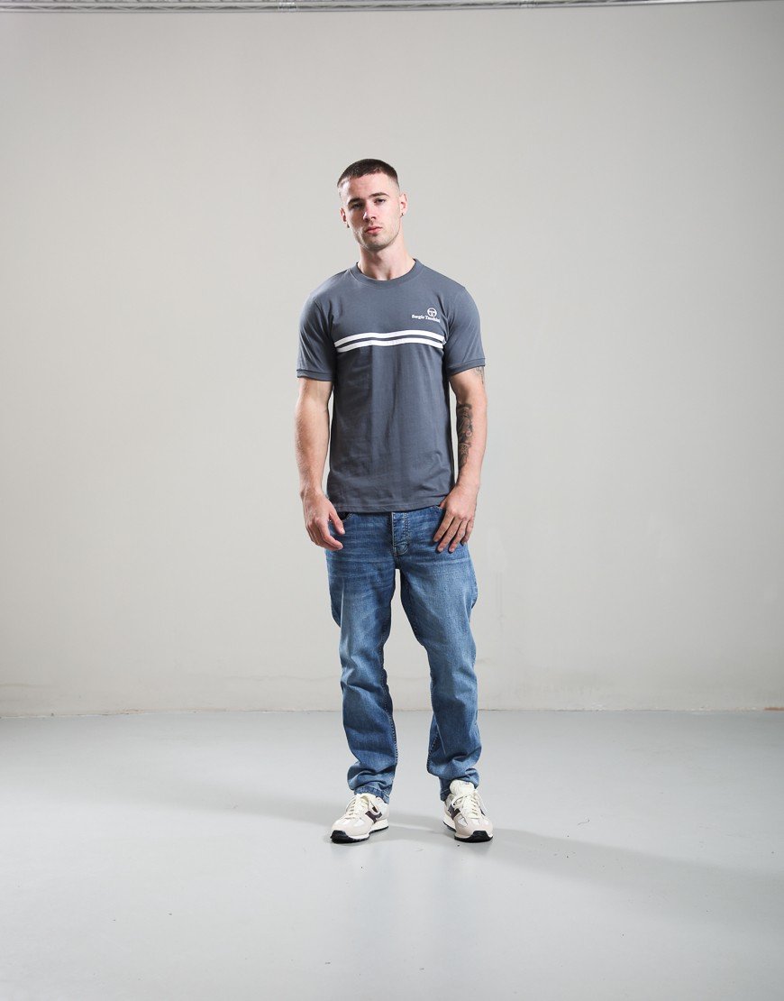 Sergio Tacchini New Supermac T-Shirt Turbulence/White/Black