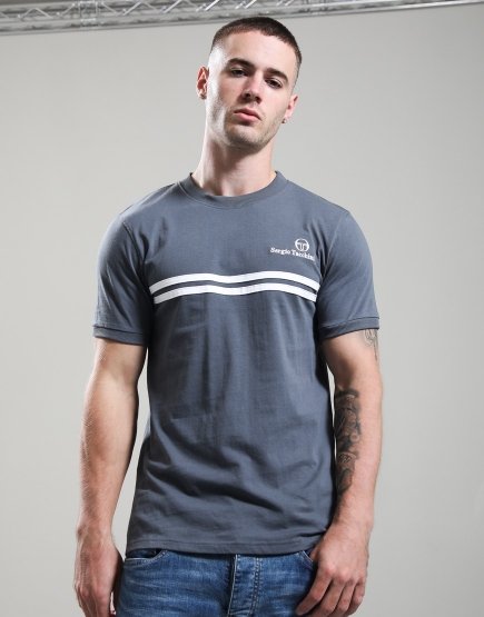 Sergio Tacchini New Supermac T-Shirt Turbulence/White/Black