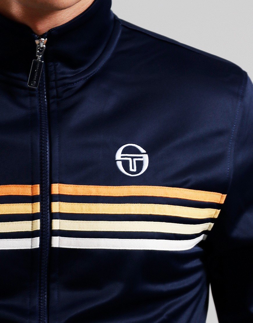 Sergio Tacchini New Varena Track Top Maritime Blue/White