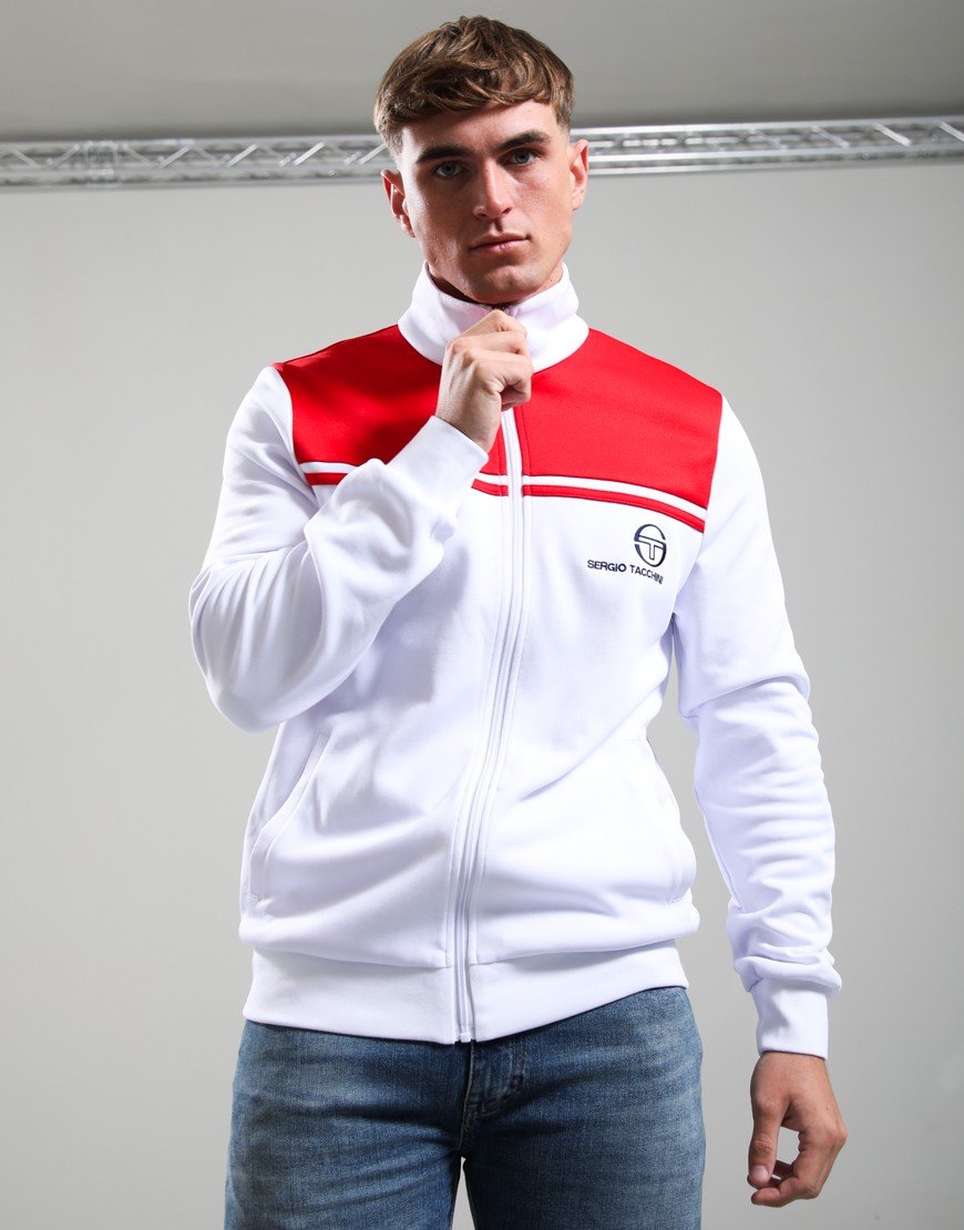 Sergio Tacchini New Young Line Track Top White/adrenaline Rush