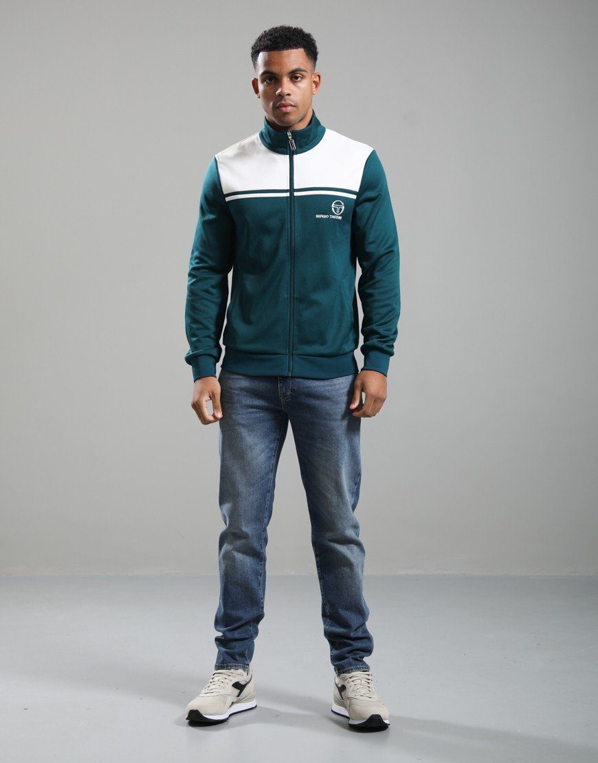 Sergio Tacchini New Young Line Track Top Deep Teal/Gardenia