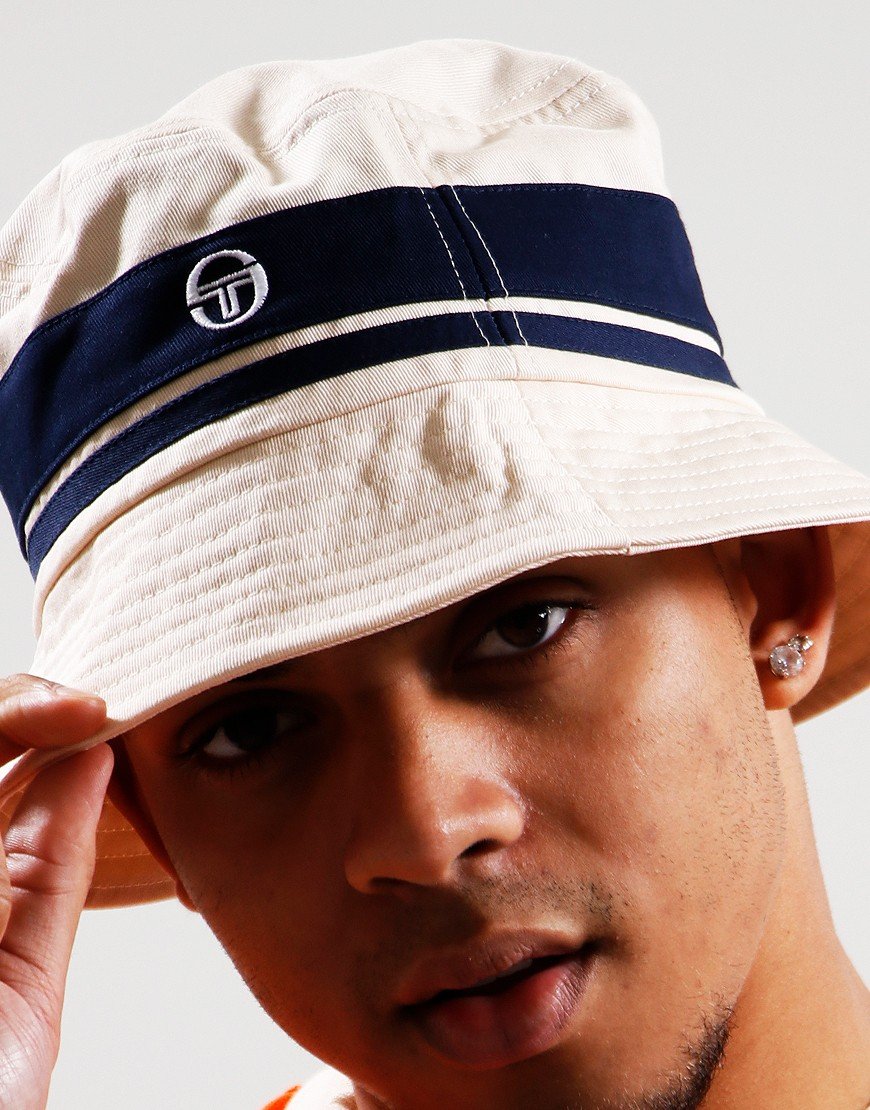 Sergio Tacchini Newsford Bucket Hat Buttercream/Maritime Blue
