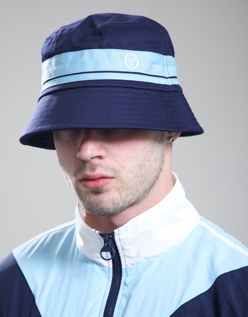 Sergio Tacchini Newsford Bucket Hat Maritime Blue/Baltic Sea