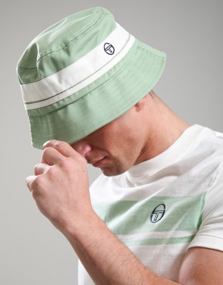 Sergio Tacchini Newsford Bucket Hat Quiet Green/Gardenia