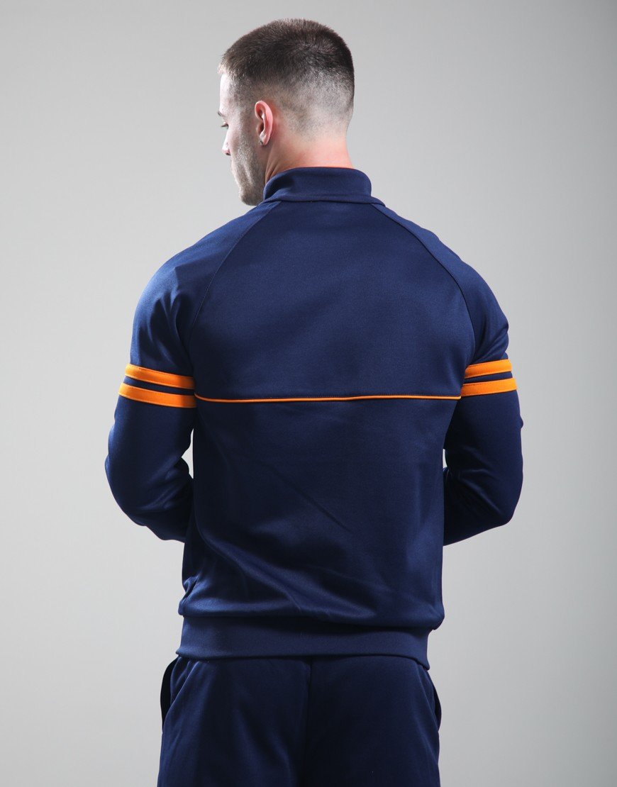 Sergio Tacchini Orion Track Top Maritime Blue/Orange Pepper