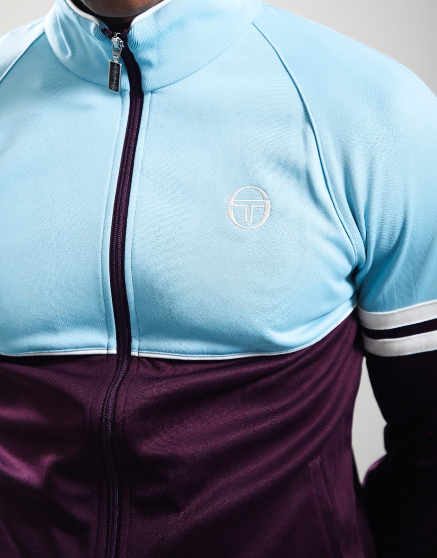 Sergio Tacchini Orion Track Top Milky Blue/Winter Bloom