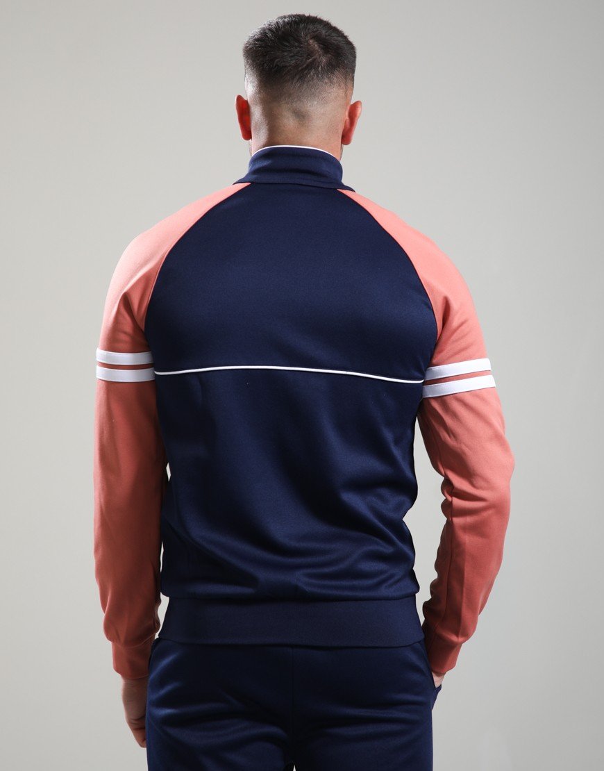 Sergio Tacchini Orion Track Top Maritime/Light Mahogany/White