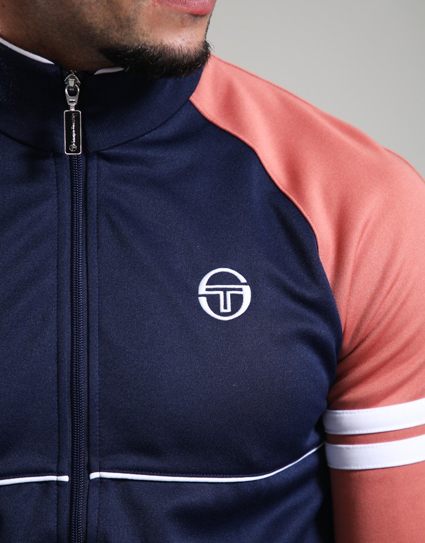 Sergio Tacchini Orion Track Top Maritime/Light Mahogany/White