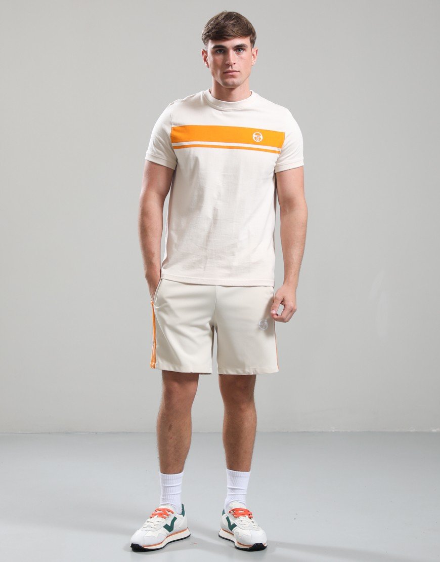 Sergio Tacchini Pietrapertosa Shorts Sandshell/Orange Pepper