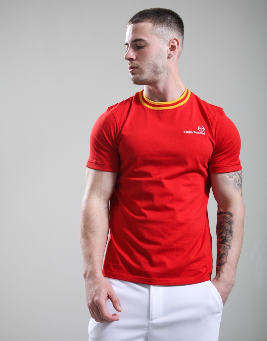 Sergio Tacchini Rainer T-Shirt Adrenaline Rush/Old Gold
