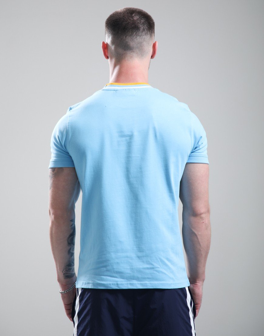 Sergio Tacchini Rainer T-Shirt Baltic Sea/White Old Gold