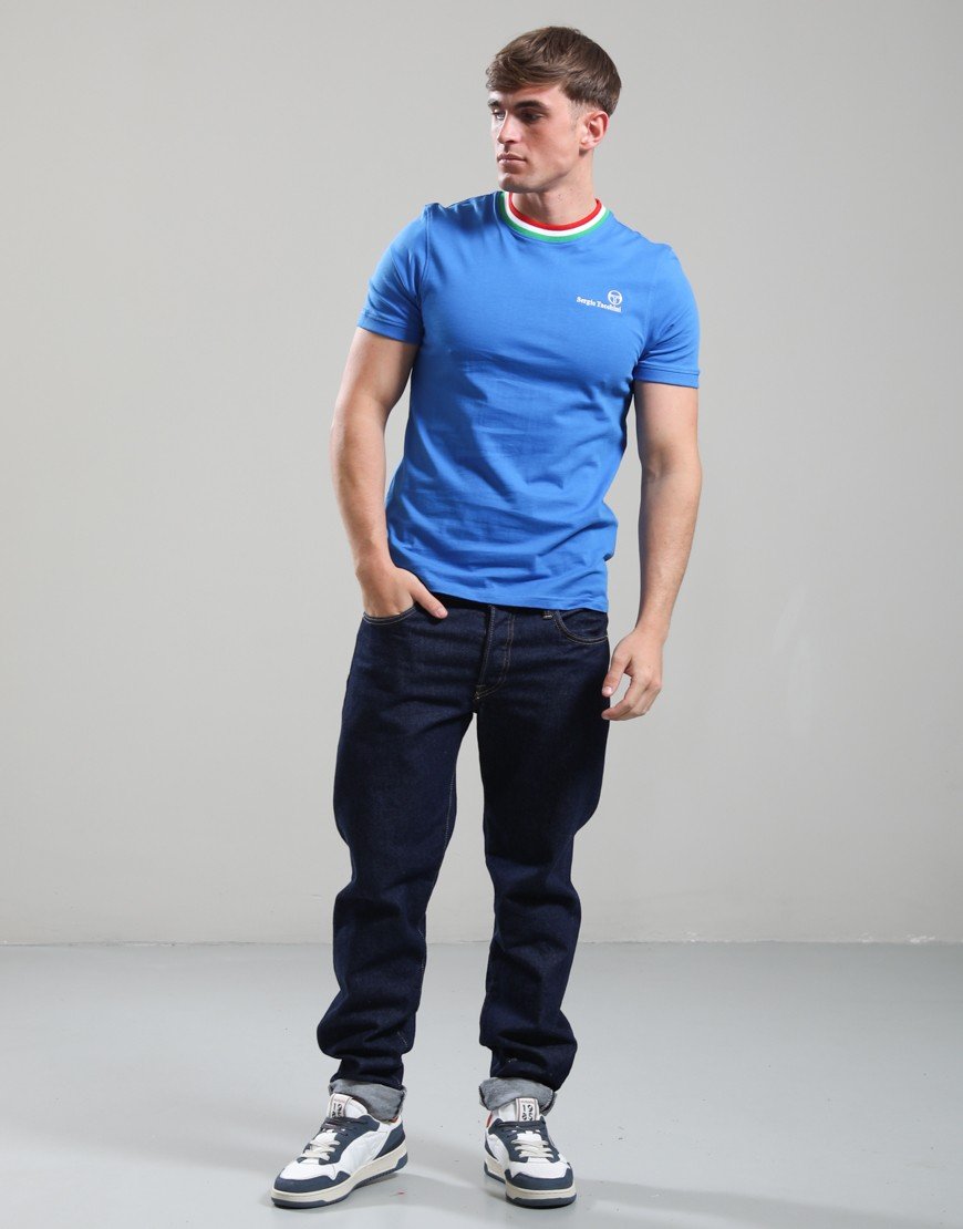Sergio Tacchini Rainer T-Shirt Strong Blue/Fern/Adrenaline