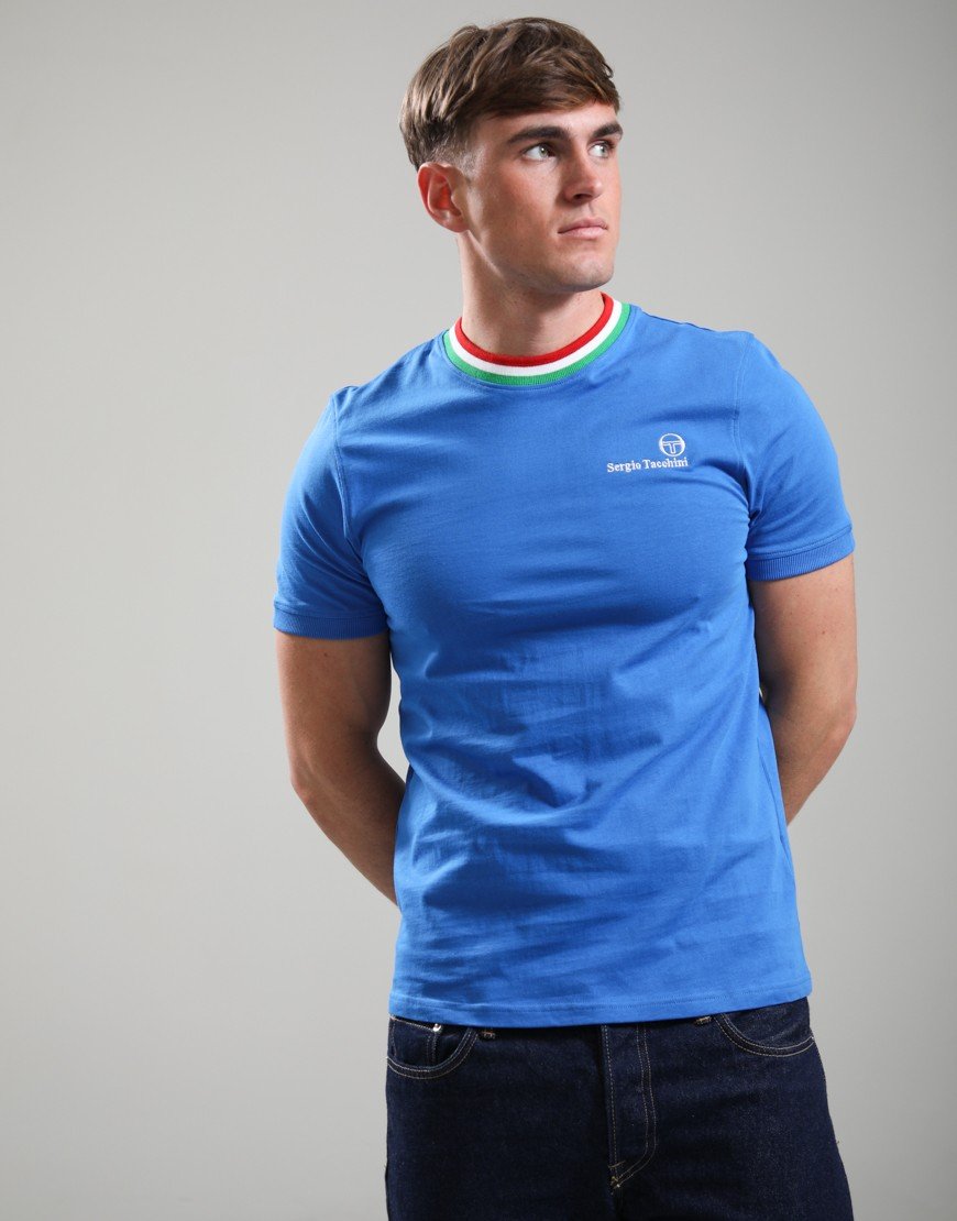 Sergio Tacchini Rainer T-Shirt Strong Blue/Fern/Adrenaline