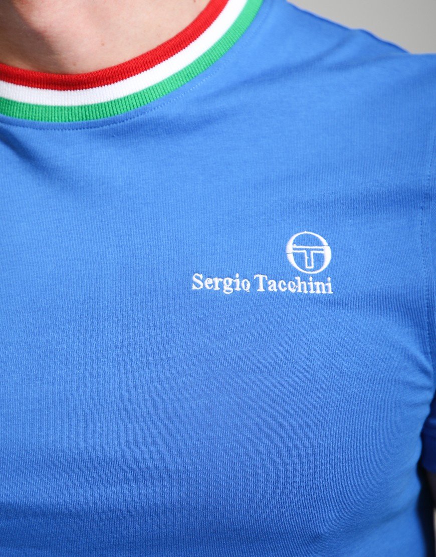 Sergio Tacchini Rainer T-Shirt Strong Blue/Fern/Adrenaline