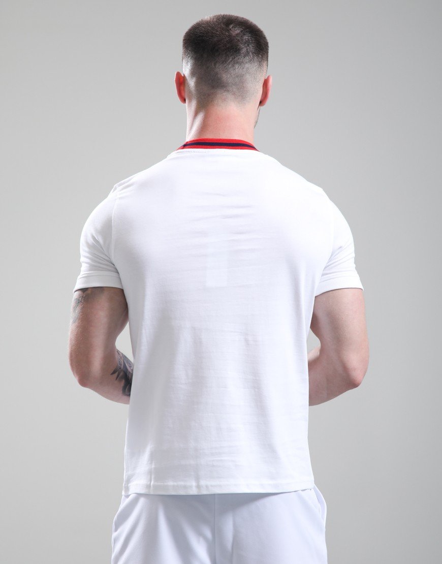 Sergio Tacchini Rainer T-Shirt White/Maritime/Adrenaline