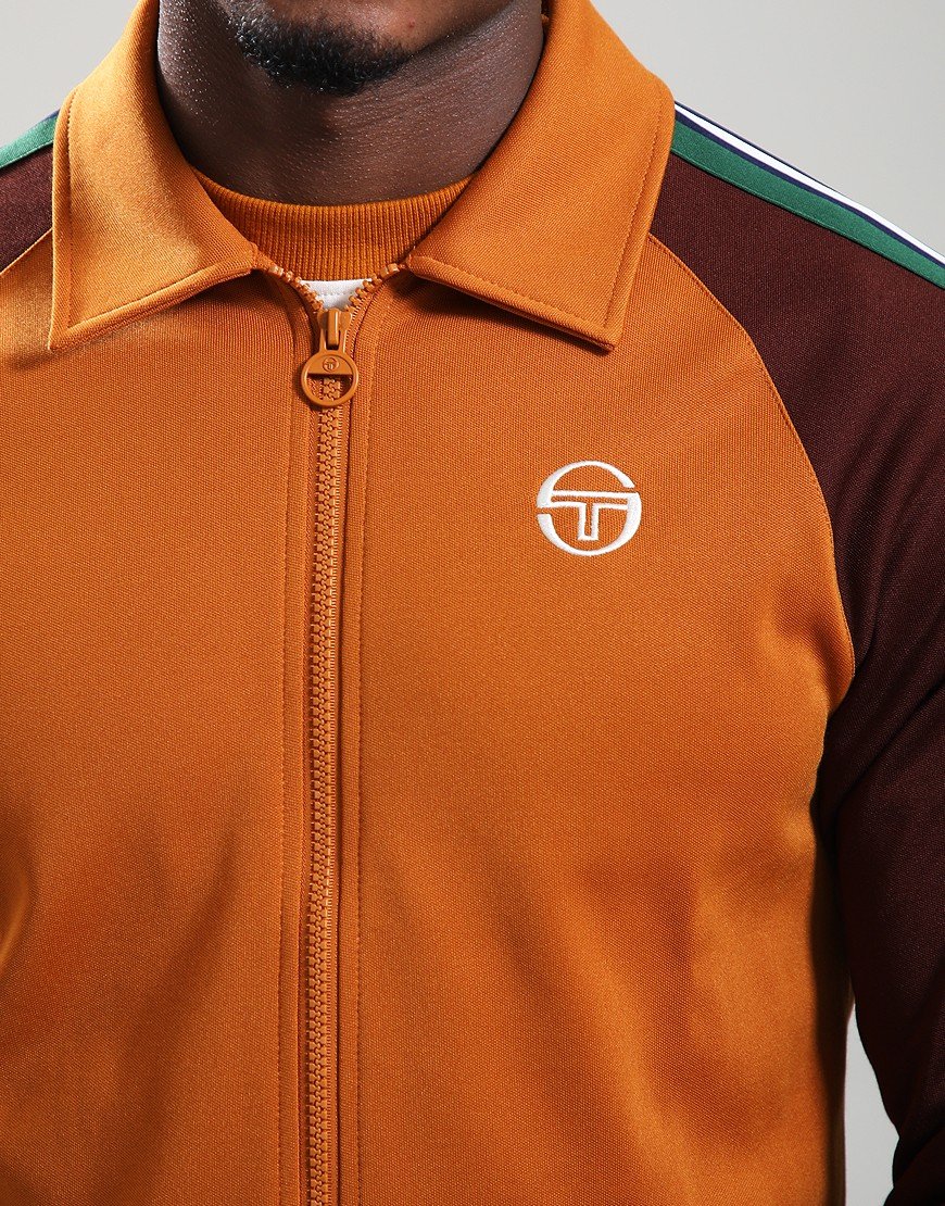 Sergio Tacchini Renshaw Track Top Pumpkin Spice/Chocolate